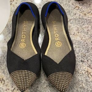 Black and Gold Rothys